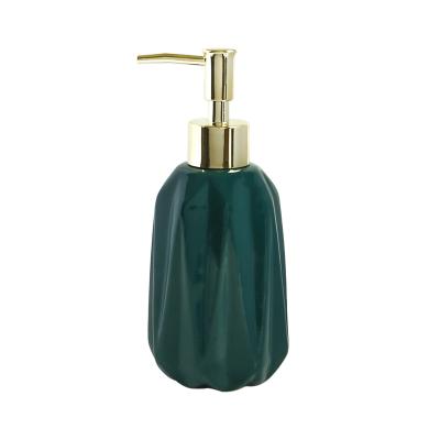 China Foam Soap Dispenser Ceramic Empty Bottle Square Press Type Underbottling Creative Household Soap Dispenser for sale