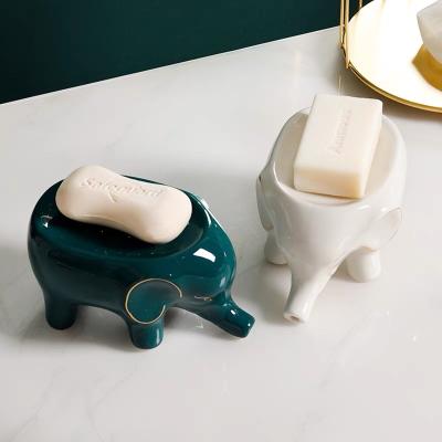 China Viable Fortune Like The Drain Soap Box Cartoon Children's Ceramic Household Soap for sale