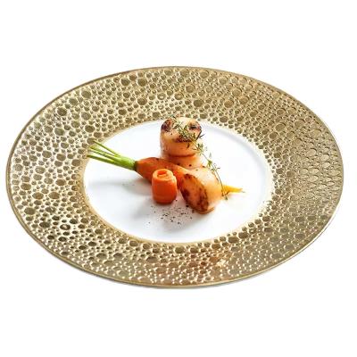 China Steak Dish Pasta Straw Hat Plate Hotel Restaurant Sustainable Home Hotel Setting Tableware Net Red Dinner Plate for sale