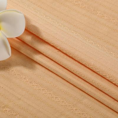 China Cotton Organic Viscose Blended High Precision Jacquard Dress Stock Fabric Price Per Meter for sale