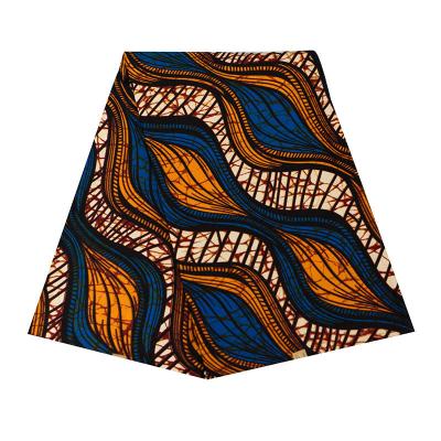 China Pure wholesale cheap 100% polyester batik african print fabric for sale