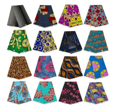 China Wholesale Pure Polyester African Batik Light Weight 100 Geometric Pattern Print Apparel Fabric for sale