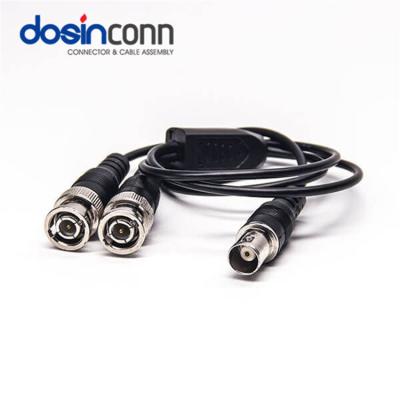 China RF BNC To BNC Connector Video Cable One Female To Male 2 With 20cm Extension RG59 for sale