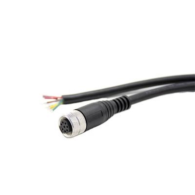 China M5 Automotive Terminal IP67 2 Pin 4pin Male Connector Straight Female Cable for sale