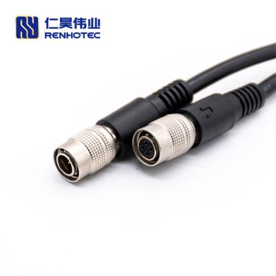 China HIROSE Automotive HR10a 7p 6p (73) 6 Pole Push Pull Cable Straight Mount Circular Connector for sale