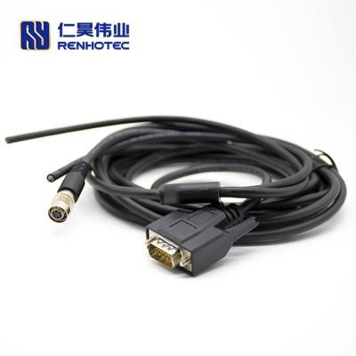 China Power Connector Wire Harness Hirose Df13 Cable Assembly Hirose 6 Pins Wire Lvds With D Sub Connector D-sub for sale