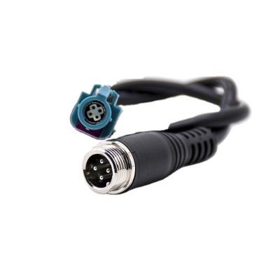 China Aviation / Automotive / Industry / GX12 Sensor Cable 4pin Aviation Male To Female Connector For DC RCA CCTV Camera for sale