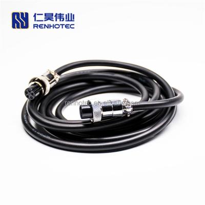 China Aviation / automotive / industry gx16 5 straight male connector corsets cable female plug to female plug solder type for 3M cable for sale