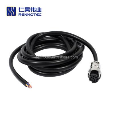 China Aviation / Automotive / Industry 10 Pin Electrical Cable Female GX16 Plug Aviation Cable 1M for sale