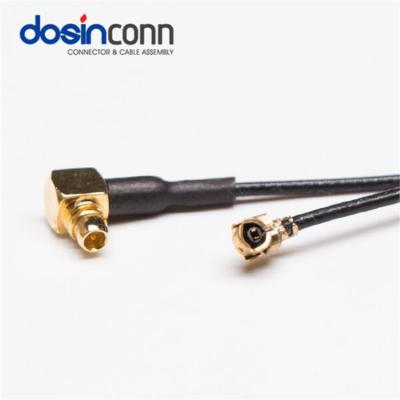 China IPEX R/A RF Cable MMCX Male To UFL Cable With Black 1.13 RF Cable for sale