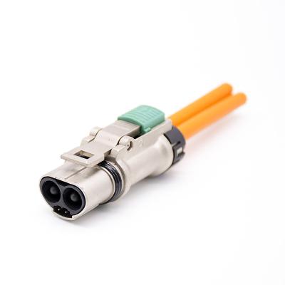 China Power HVIL 2 Pin Metal Connector High Voltage 3.6MM Plug 35A New Energy Connector for sale