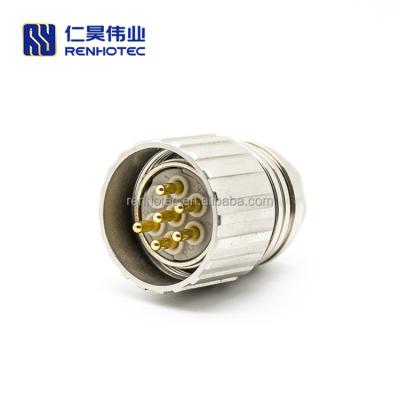 China Automotive/automation/industry/LED etc male white power connector Siemens 6fx8002 series M623 straight connector M23 6 pin for sale