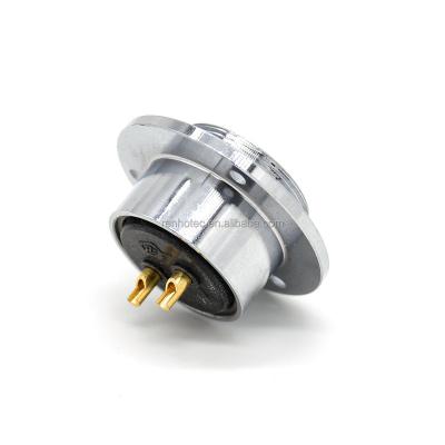 China Aviation / Automotive Pin Aviation Connector And GX40 3 Holes / Industry 2 Flange Reveser Female Connector for sale