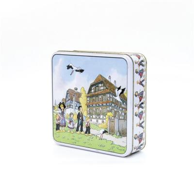 China Tea For Nice Rectangular Cookie Tins Wholesales Candy Metal Tin With Great Price for sale