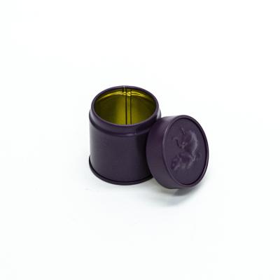 China Tea High performance purple sealed metal tin box tea. for sale