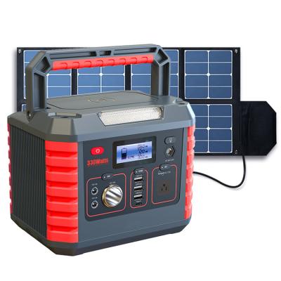 China 110v 220v 300w/500w power station portable solar power station home outdoor bank solar power mini generator for sale