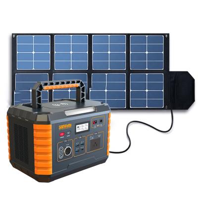 China Home Portable Power Station 500W 1000W 1280Wh For Outdoor Emergency Camping Backup Solar Generator for sale