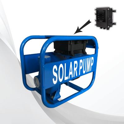 China 0.5hp Jilu portable outdoor pump surface irrigation pump home solar CPM solar pump with mppt controller for sale