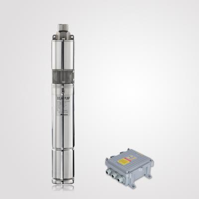 China 304 stainless steel 4SSH3.0/80-D48/650 650w 0.9hp large power dc automatic solar submersible pump for sale