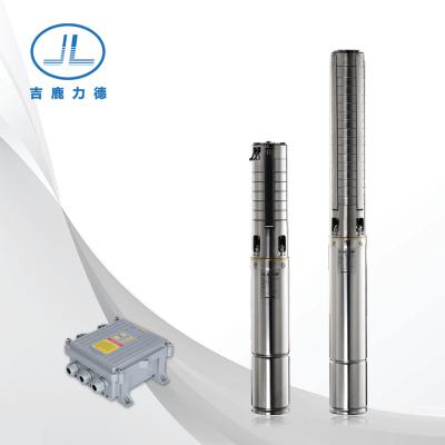 China Family homes 4SSC6.5/70-D72/1000 1kw 72v JILU 4inch DC solar submersible water pump with mppt controller for sale