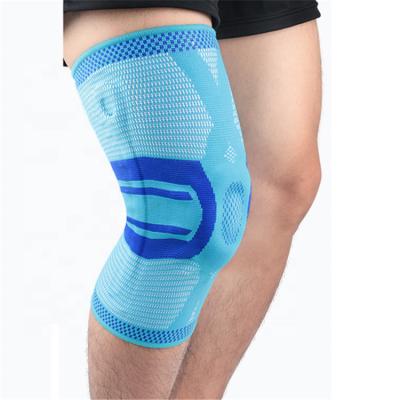 China Amazon Best Compression Knee Sleeve Silicone Support Bar Durable Elastic Knee Brace for sale