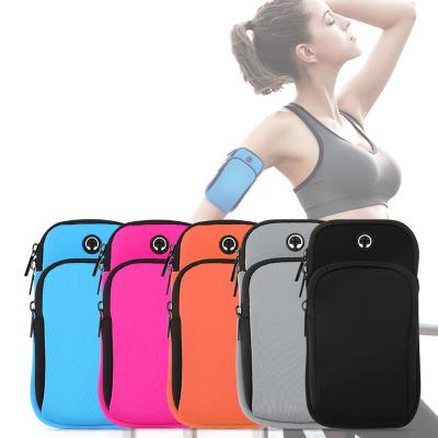 China Fanshion New Simple Design Sports Arm Bag Portable Waterproof Arm Band Bag Mobile Phone Bags for sale