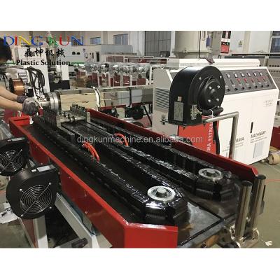 China PIPE PP PE PVC corrugated pipe making machine price / plastic flexible line pipe extrusion machine price for sale