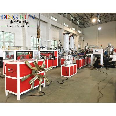 China PIPE PVC Fiber Pipe Making Machine / Soft PVC Hose Reinforced Fiber Tube Making Machine for sale