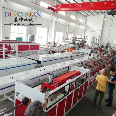 China Stone Plastic Profile PVC Profile Extrusion Machinery / PVC Profile Making Machine for sale