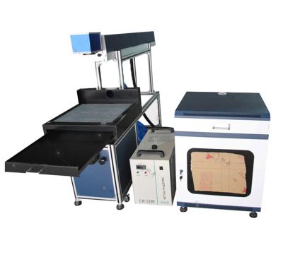 China Laser Marking Glass Tube 100w 130w 150w CO2 Laser Marking Machine For Leather Wood for sale