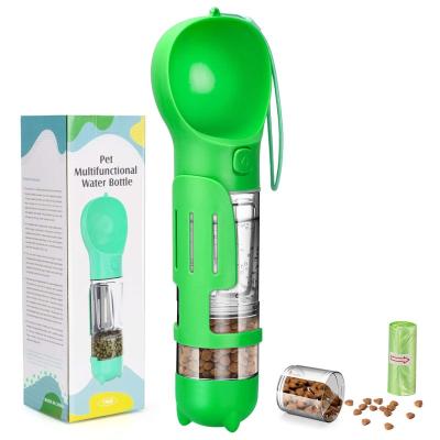 China Portable Dogs Water Bottle Leak Proof Dog Water Dispenser With Drink And Feed Function Lightweight Pet Water Dispenser For Walk for sale