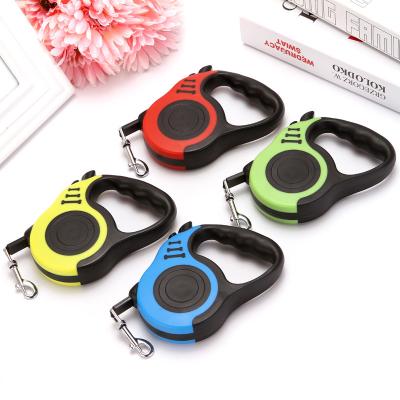 China 2021 New Customized Tangle Free Automatic Retractable Dog Leash Multicolor Durable Polyester Dogs For Walking Running Retractable for sale