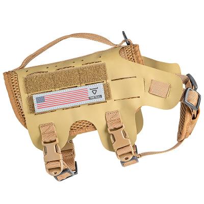 China Dogs Wholesale Service High Quality Tactical Dog Vest Harness Clothes Walking Chest Strap Outdoor Training Control OEM Manufactur for sale