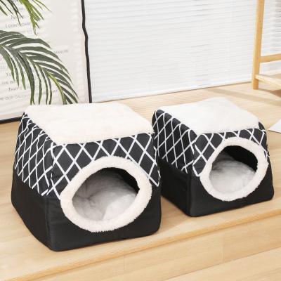 China Travel Hot Sales Space Capsule Style Cotton Comfortable Luxury Pet Sofa Cat Bed For All Season for sale