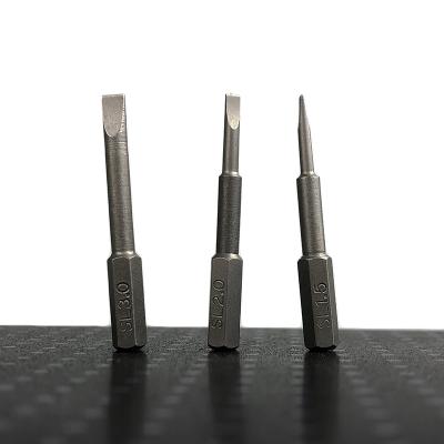 China Magnetic Custom Impact Magnetic Drill H4*33mm S2 Screwdriver Bit Set for sale