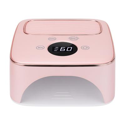 China Large Capacity 15600mah 15600mah 2022 Cordless Rechargeable Nail Lamp Gel Dryer UV Led Light Professional Cordless Rechargeable Nail Sunlight for sale