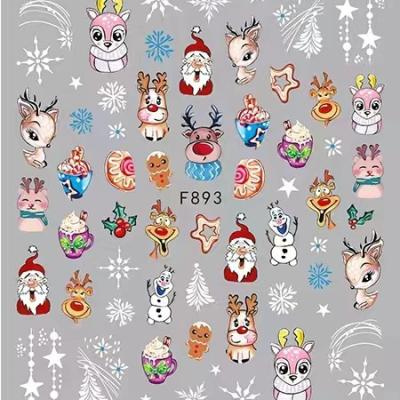 China Nail Salon Nail Art New Arrival Christmas Stickers And Halloween Style Sticker Nail Art for sale