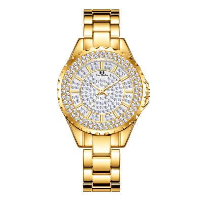 China Small Explosive Three Needle YST Factory Direct Quartz Women Watch Light Luxury Female Ladies Watch Full Diamond Watch for sale