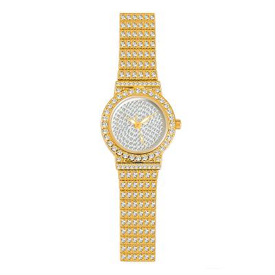 China YST small three needle style factory foreign trade chain hot-selling star new small chain direct watch full of diamonds female quartz watch for sale