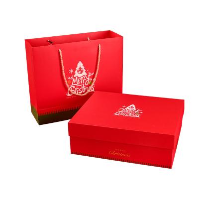 China YST Logo Printed Foldable Christmas Gift Clothing Box Handmade Corrugated Mailing Box Hair Shipping Gift Box For Dress Pants Packagi for sale