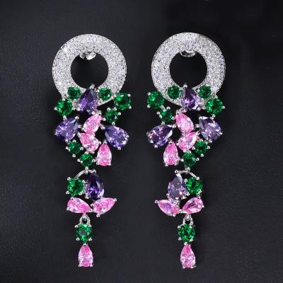 China YST D.C.A. cute high-end zircon luster shiny diamond inlaid earrings jewelry earrings for sale