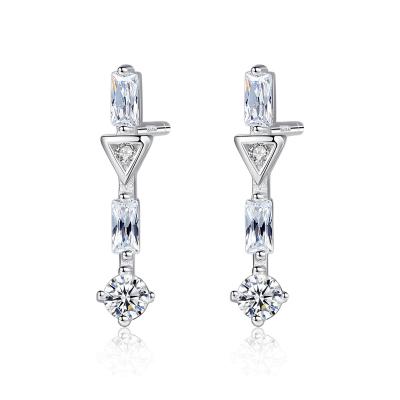 China YST S925 Sterling Silver Stud Earrings Female Cute Single-Term Stud Earrings Fashion Personality Simple Earrings for sale