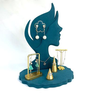 China YST New Modern Luxury Style Customized Wholesale Jewelry Display Props Jewelry Display Set Necklace Bust Display for sale