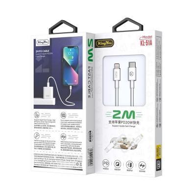 China New Design MP3/MP4 Player PD20W/2m Cable Quickcharge Premium Type-C To Lightning Cable For IPhone for sale