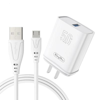 China Type-C Combo Micro USB High Speed ​​Wall Charger NC Smart Fast Fast Charger 50W SCP Travel Travel Charger for sale