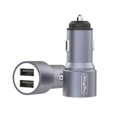 China Mobile Phone Metal Car Charger Adapter 3.4A Usb Metal Car Fast Charging Charger Dual Dual Dual for sale