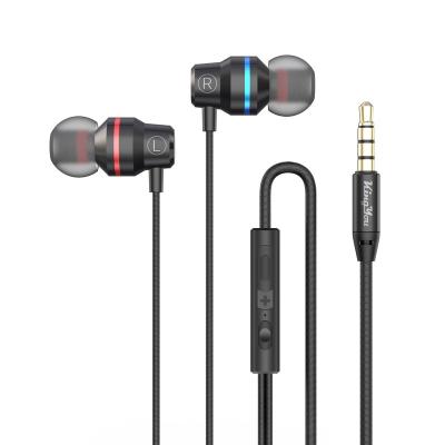 China Wired Earphone 3.5mm Stereo Metal Microphone Earphone/HD Edge Wired Earphone With Bass Super Sound Earbud Music Headphones Mic In-Ear Headset For Mobile Phone PC Game Ultra for sale