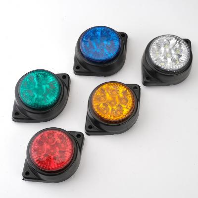 China 24V 6LED Night Warning Light Turn Warning Light LED Front Rear Side Marker Trailer Van Truck Side Signal Light Beacons for sale