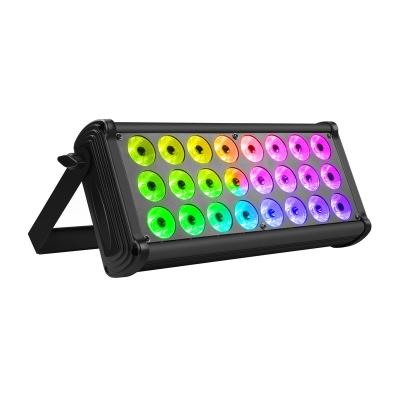 China Easy Installation 24PCS RGBW Four-in-One LED Color Rainbow Effect Highlights Wall Wash Mix Lighting for sale