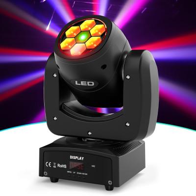 China Easy Installation 6*10W RGBW Colorful Effect Pattern Rotating KTV Nightclub LED Moving Head Beam for sale